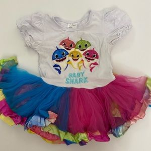 baby shark tutu dress